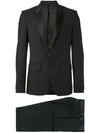 Givenchy Satin-lapel Wool-blend Tuxedo In Black
