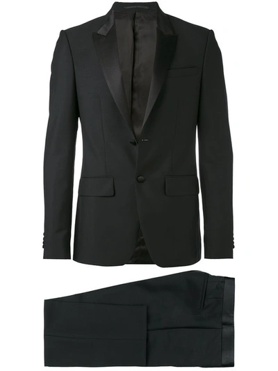 Givenchy Satin-lapel Wool-blend Tuxedo In Black