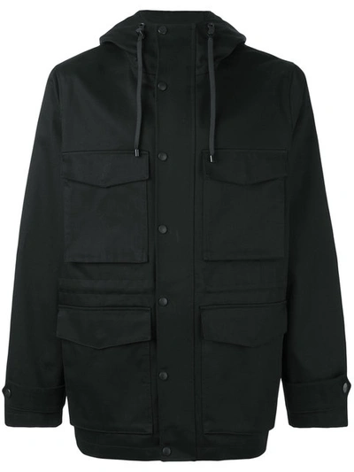 Ami Alexandre Mattiussi Rain Coat In Black