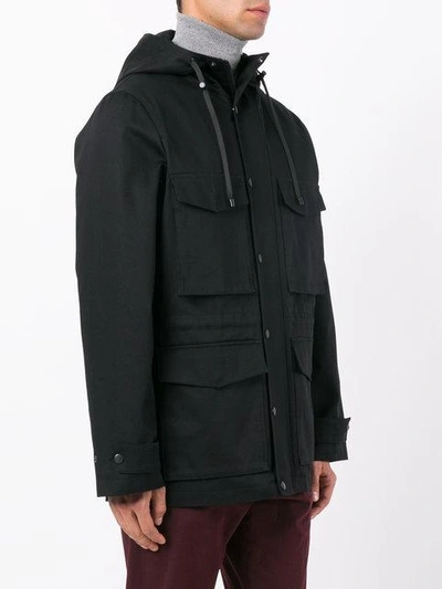 Shop Ami Alexandre Mattiussi Rain Coat In Black