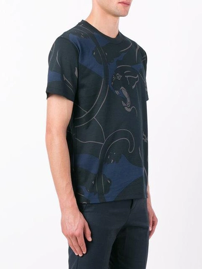 Shop Valentino Rockstud Panther Print T-shirt