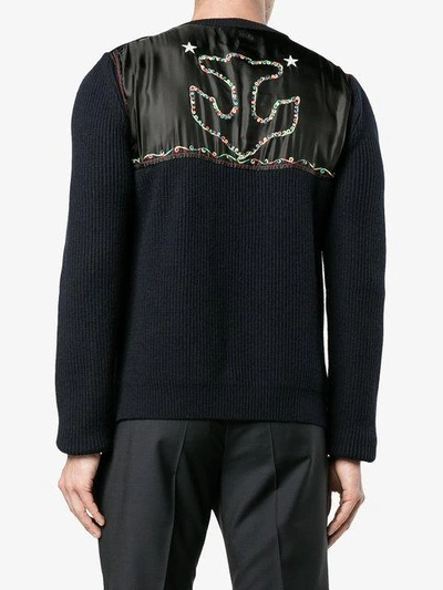 Valentino Patched Fisherman Knit Sweater