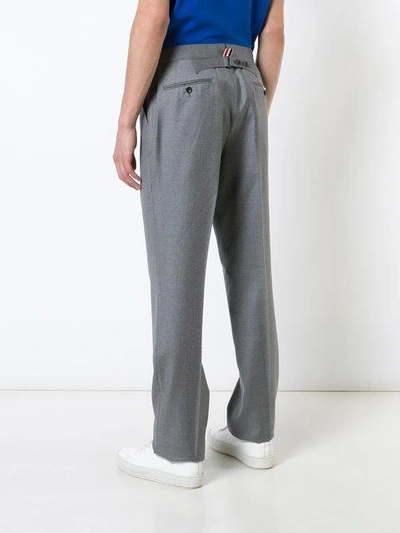 Shop Thom Browne Tailored Trousers In Grey