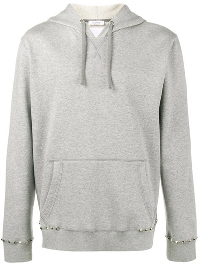 Valentino Grey 'rockstud Untitled' 08 Hoodie