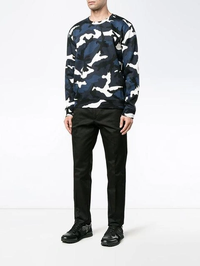 Shop Valentino Camouflage Sweatshirt