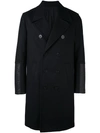 NEIL BARRETT DOUBLE BREASTED PEACOAT,PBCA204CF056C12131425