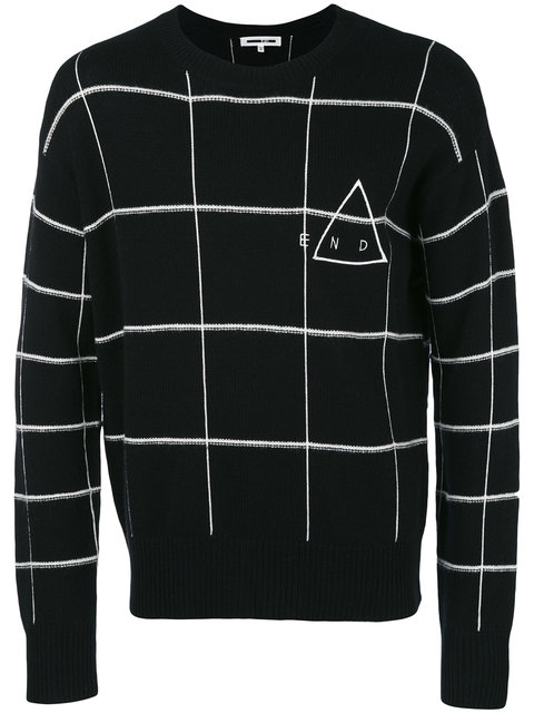 grid sweater