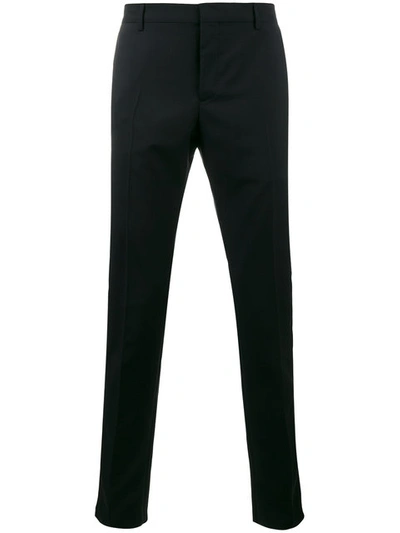 Valentino Rockstud Untitled Twill Trousers In Black | ModeSens