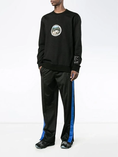 Shop Lanvin Paradise Patch Sweatshirt In Black