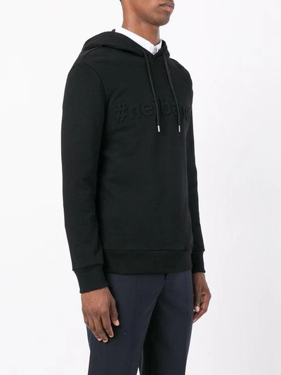 Shop Neil Barrett Embossed Sweatshirt In Black