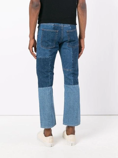 Shop Alexander Mcqueen Patchwork Jeans