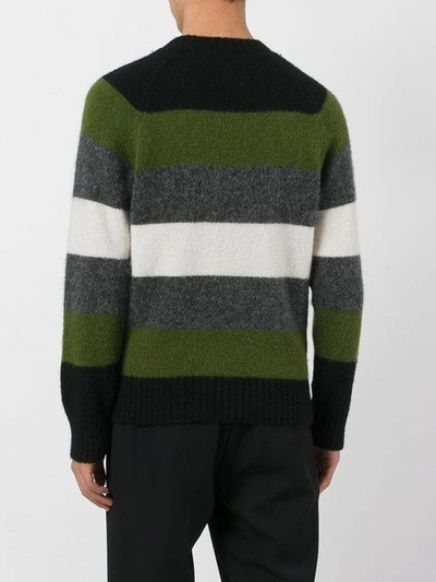 Shop Ami Alexandre Mattiussi Raglan Sleeves Crewneck Sweater In 950 Multicolor
