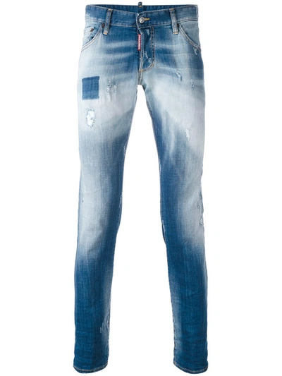 Dsquared2 Blue Regular Clement Jeans In Denim ModeSens