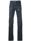 DSQUARED2 DISTRESSED STRAIGHT LEG JEANS,S74LB0270S3033012134094