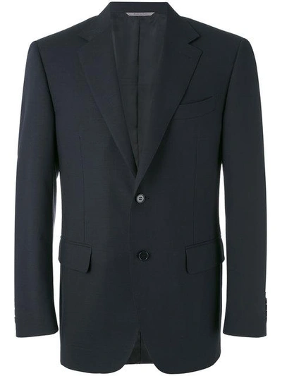 Shop Canali Classic Tailored Jacket In Blue
