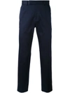 Gucci Web-trimmed 60s Trousers In Blue