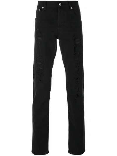 Alexander Mcqueen Black Cotton Jeans