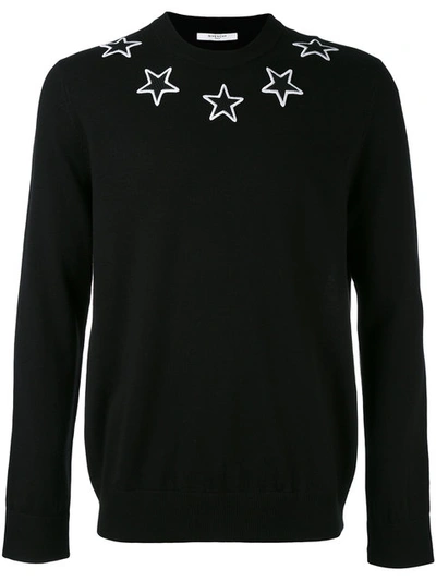 Givenchy Black Stars Crewneck Sweater
