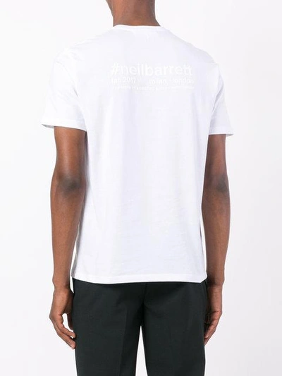 Shop Neil Barrett Classic Plain T-shirt