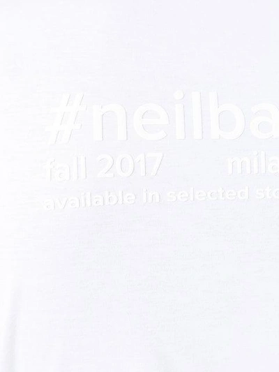 Shop Neil Barrett Classic Plain T-shirt