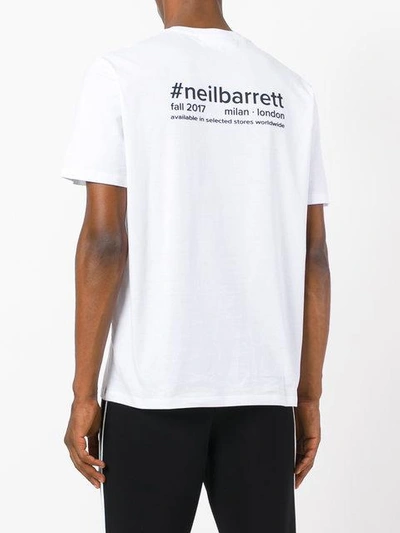 Shop Neil Barrett Classic Plain T-shirt