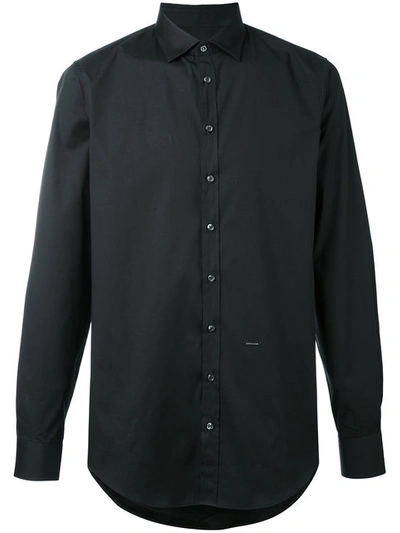 Dsquared2 Black Poplin Carpenter Shirt