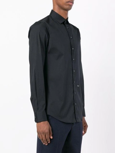 Shop Dsquared2 Buttoned Shirt In Black