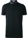 Lanvin Silky Collar Polo Shirt In Black