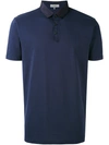 Lanvin Silky Polo Shirt In Blue