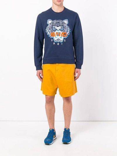 Shop Kenzo Tiger Sweatshirt - Blue