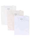 MAISON MARGIELA NEUTRAL CLASSIC CREW NECK T SHIRT 3 PACK,S50GC0482S2243112124613