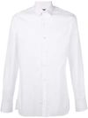Lanvin Single-cuff Cotton Poplin Shirt In White