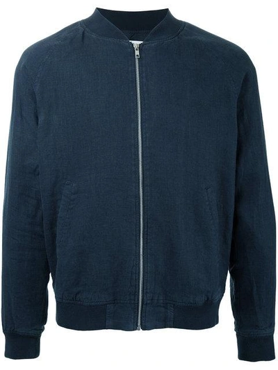 Shop Venroy Classic Bomber Jacket In Blue