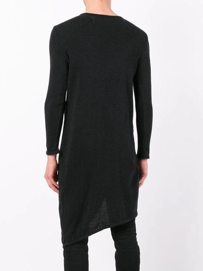 Shop A New Cross Asymmetric Longsleeved T In Black