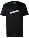 Lanvin T-shirt Mit Reflektierendem Einsatz In Black