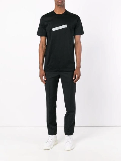 Shop Lanvin T-shirt Mit Reflektierendem Einsatz In Black