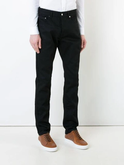 Shop Kent & Curwen Straight-leg Chino Trousers In Black