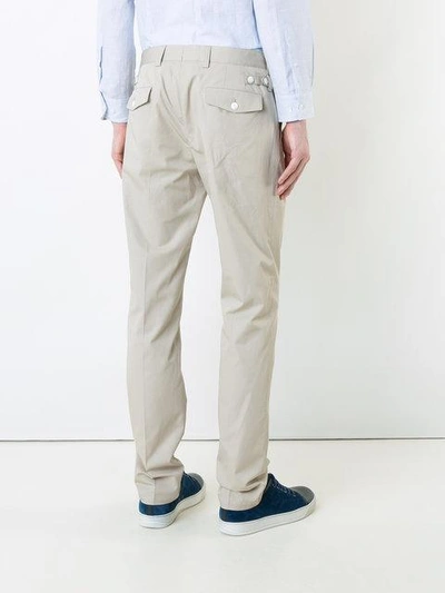 Shop Kent & Curwen Straight-leg Trousers In Brown