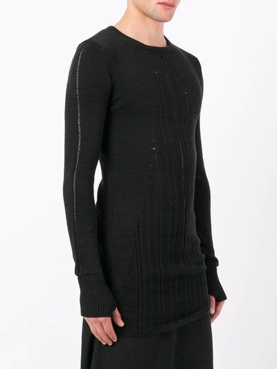 Shop A New Cross Crew Neck Sweater In Black