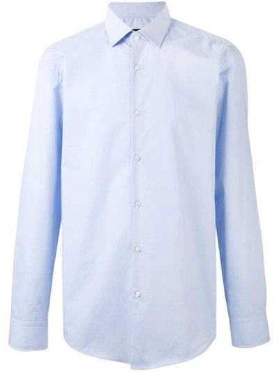 Shop Hugo Boss Button-up Shirt In Blue