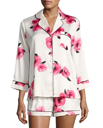 Kate Spade Floral-print Shortie Pajama Set In Multi Pattern