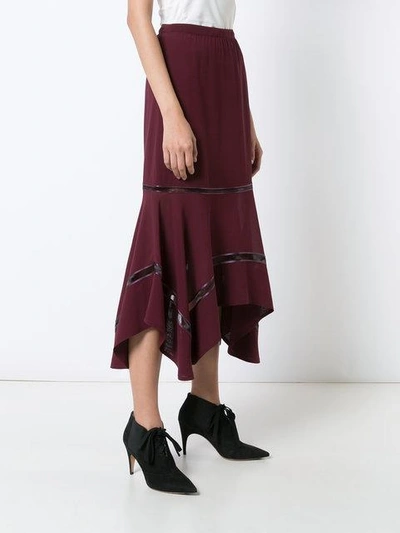 Shop Derek Lam Lace Inset Handkerchief Skirt