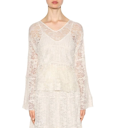 Shop See By Chloé Lace Top In White