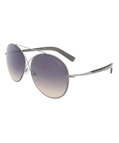 Tom Ford Ft0394/s 15b Iva Silver Aviator'
