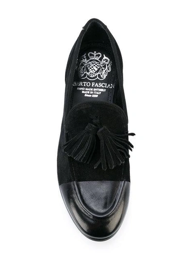 Shop Alberto Fasciani Tassel Loafers - Black