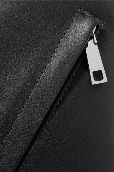 Shop Marc Jacobs Sling Leather Shoulder Bag In Black