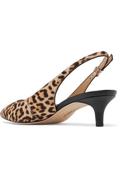 Shop Sam Edelman Ludlow Leopard-print Calf Hair Pumps