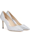 JIMMY CHOO ROMY 85 GLITTER PUMPS,P00265366