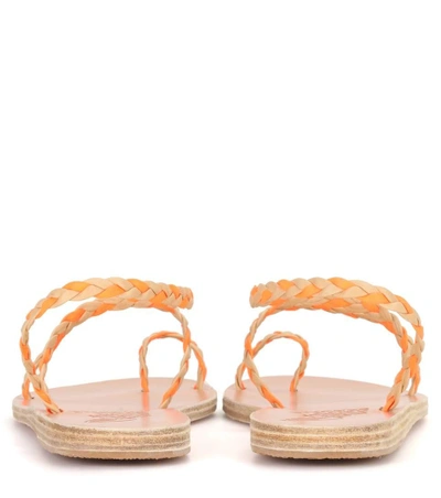 Shop Lemlem X Ancient Greek Sandals Eleftheria Braids Sandals In Orange