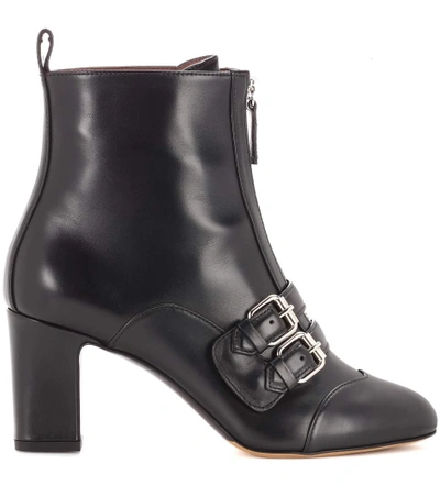 Shop Tabitha Simmons Axel Leather Ankle Boots In Black